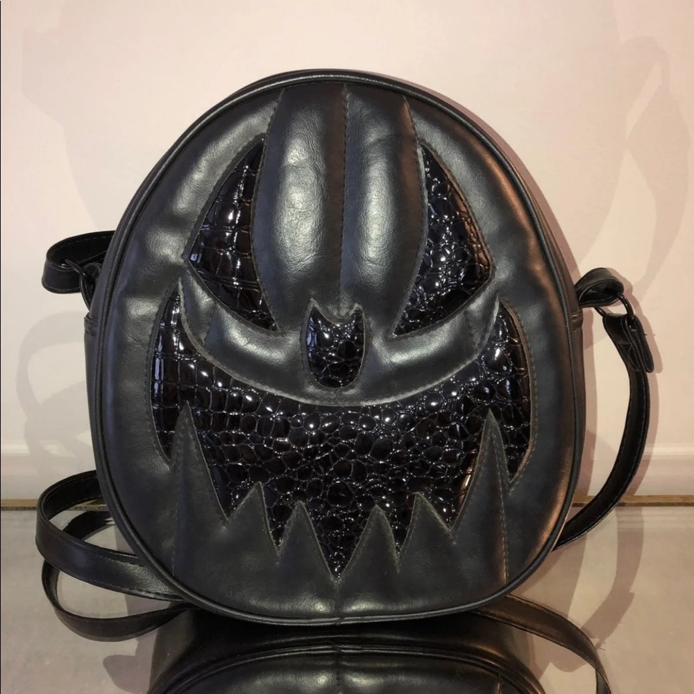 Love Pain And Stitches Black Pumpkin Bag Halloween